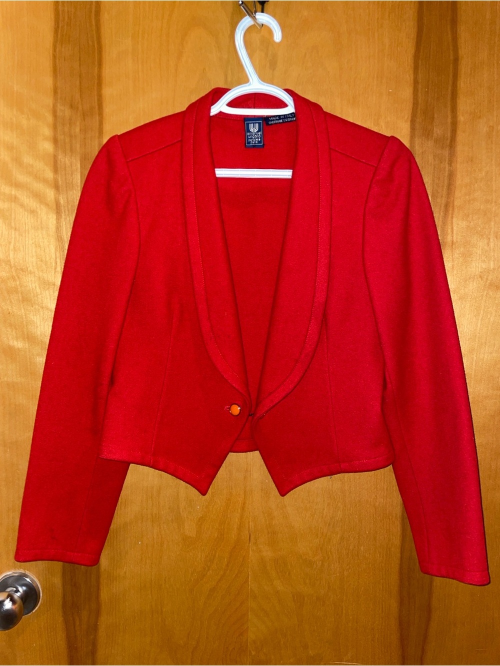 Emanuel Ungaro Parallel Paris red wool waistcoat.